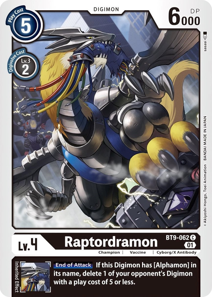 Raptordramon [BT9-062] [X Record] | Shuffle n Cut Hobbies & Games