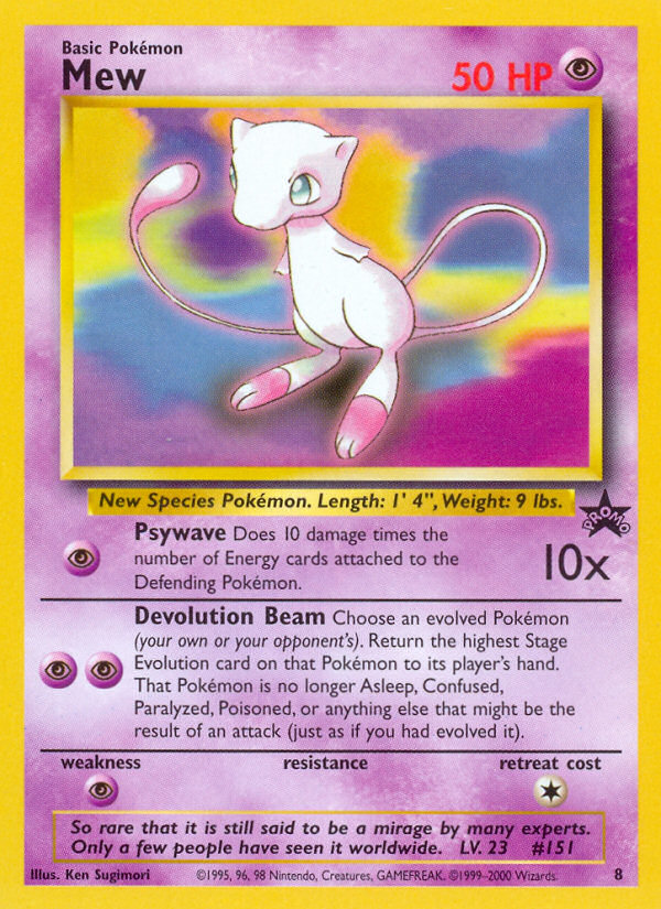 Mew (8) [Wizards of the Coast: Black Star Promos] | Shuffle n Cut Hobbies & Games