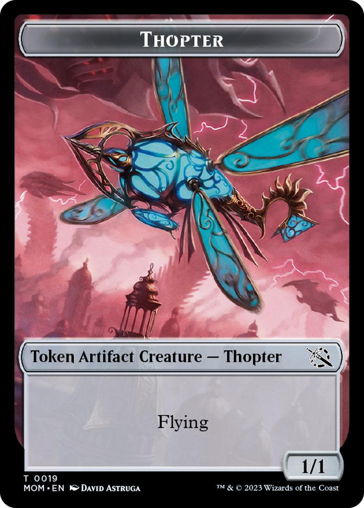 Treasure (20) // Thopter Double-Sided Token [March of the Machine Tokens] | Shuffle n Cut Hobbies & Games