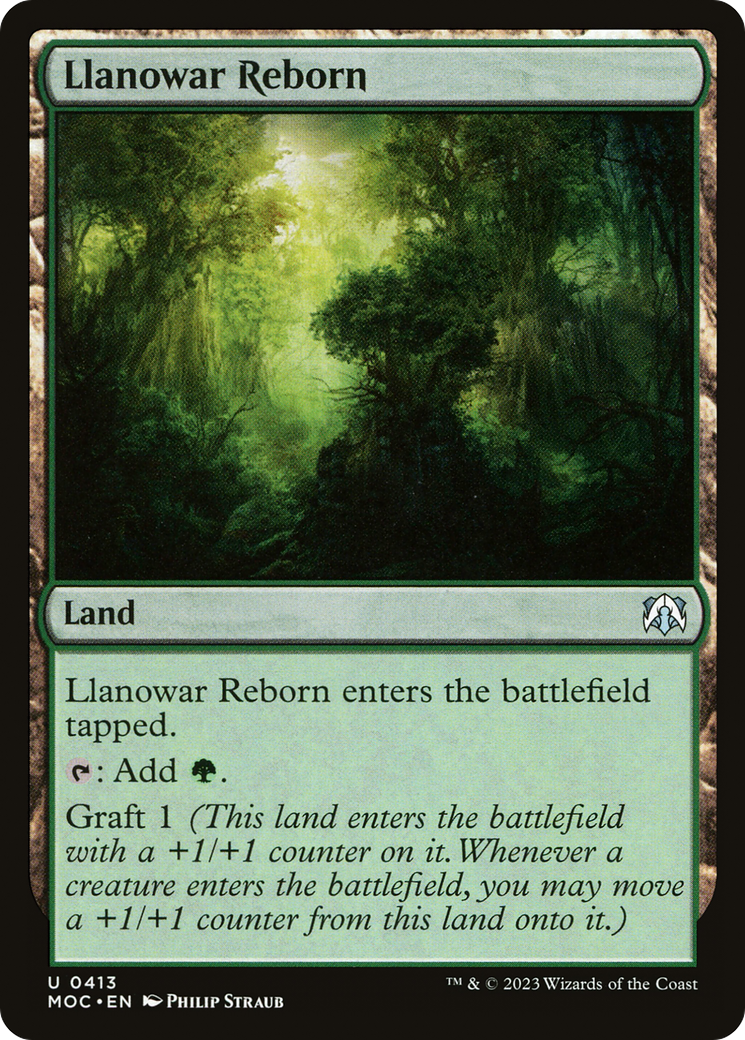 Llanowar Reborn [March of the Machine Commander] | Shuffle n Cut Hobbies & Games