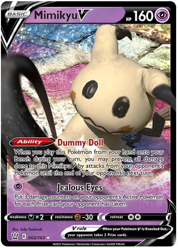 Mimikyu V (062/163) [Sword & Shield: Battle Styles] | Shuffle n Cut Hobbies & Games