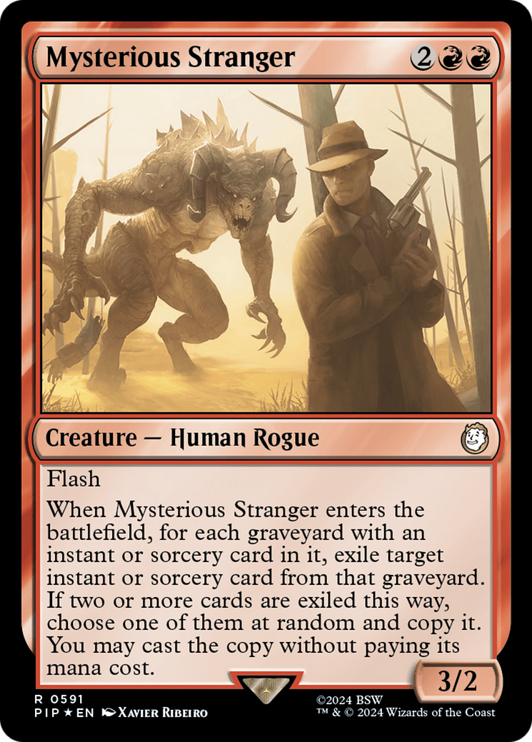 Mysterious Stranger (Surge Foil) [Fallout] | Shuffle n Cut Hobbies & Games