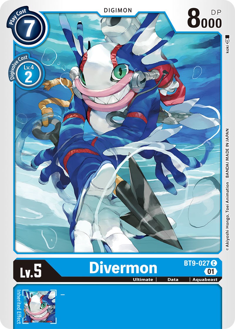 Divermon [BT9-027] [X Record] | Shuffle n Cut Hobbies & Games