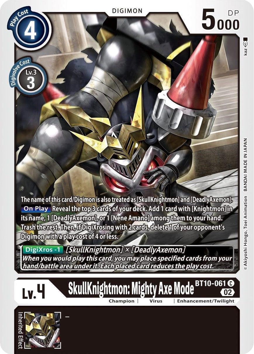 SkullKnightmon: Mighty Axe Mode [BT10-061] [Xros Encounter] | Shuffle n Cut Hobbies & Games