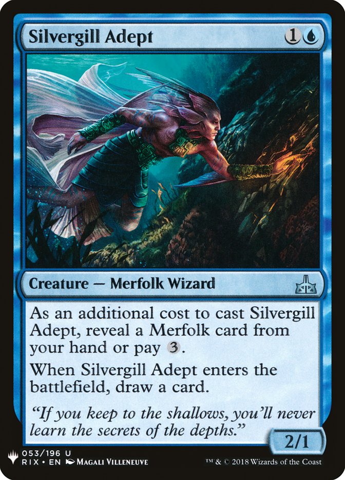 Silvergill Adept [Mystery Booster] | Shuffle n Cut Hobbies & Games