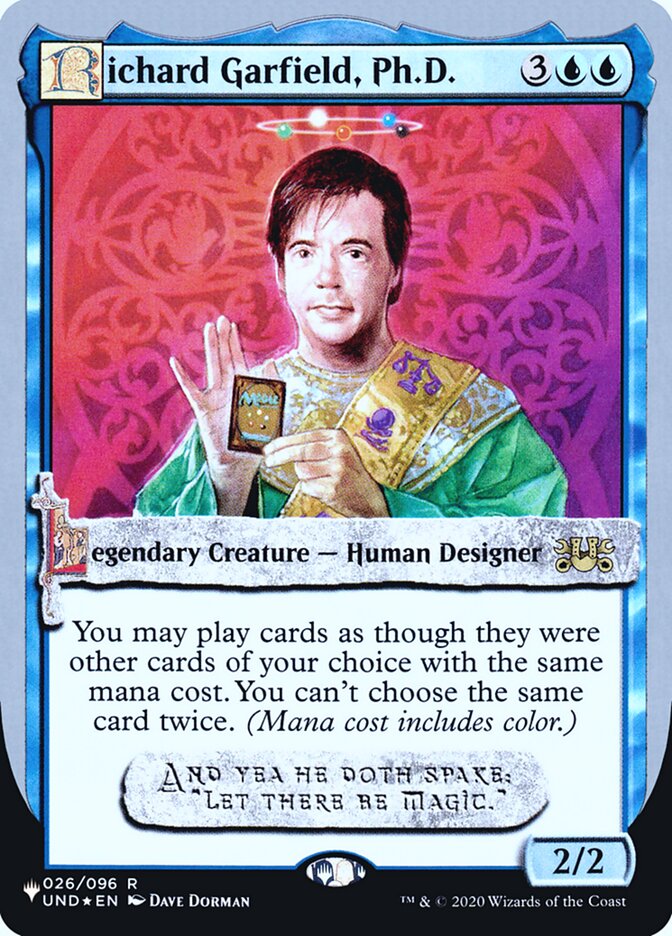 Richard Garfield, Ph.D. (Unfinity Foil Edition) [The List] | Shuffle n Cut Hobbies & Games