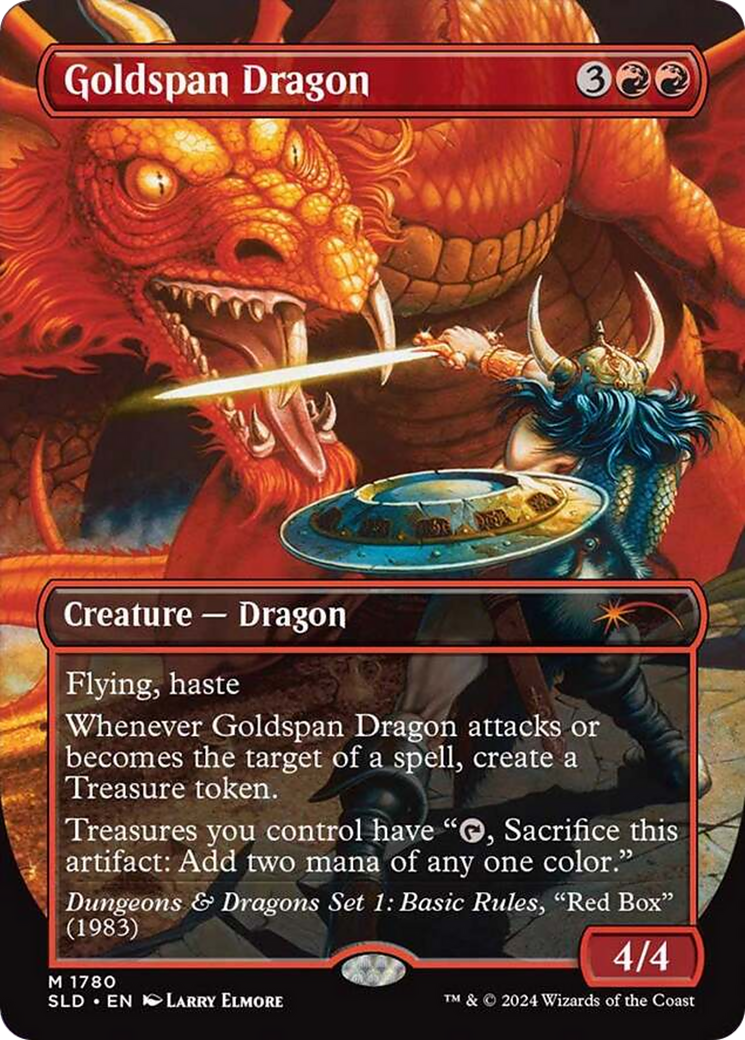 Goldspan Dragon (Rainbow Foil) [Secret Lair Drop Series] | Shuffle n Cut Hobbies & Games