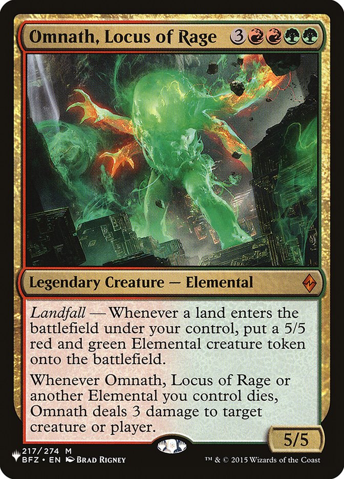 Omnath, Locus of Rage [The List] | Shuffle n Cut Hobbies & Games