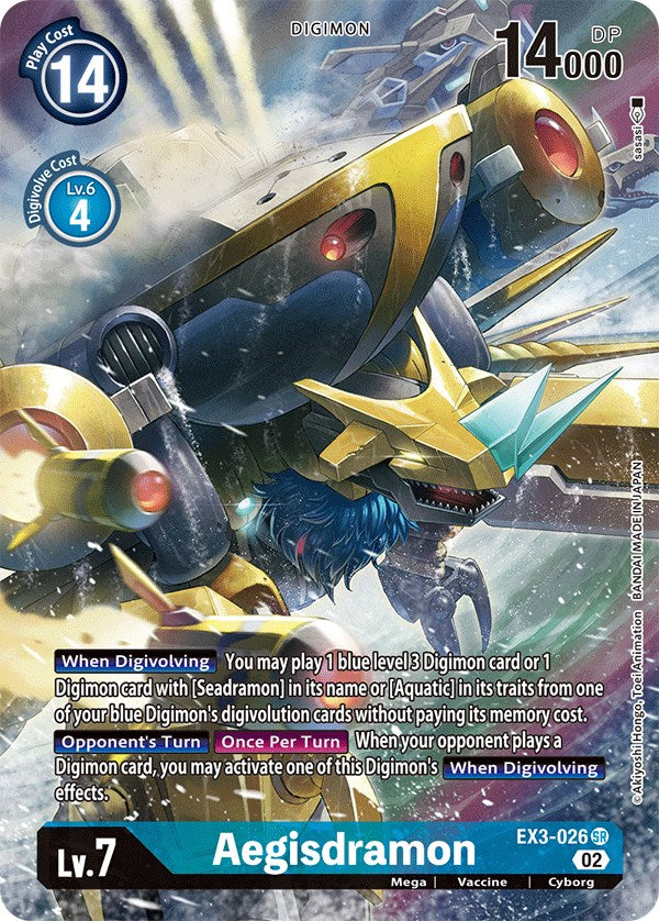 Aegisdramon [EX3-026] (Alternate Art) [Draconic Roar] | Shuffle n Cut Hobbies & Games