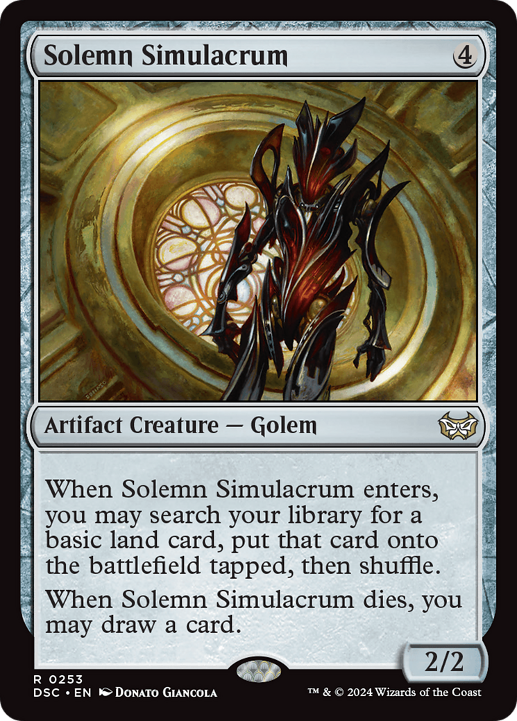 Solemn Simulacrum [Duskmourn: House of Horror Commander] | Shuffle n Cut Hobbies & Games