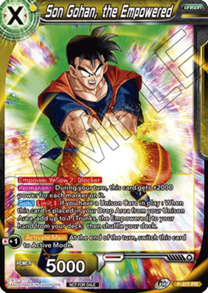 Son Gohan, the Empowered (P-377) [Promotion Cards] | Shuffle n Cut Hobbies & Games