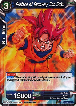 Preface of Recovery Son Goku (P-047) [Promotion Cards] | Shuffle n Cut Hobbies & Games