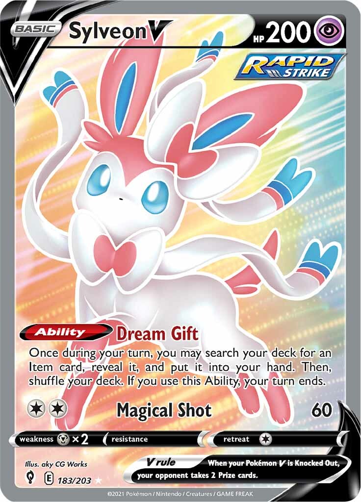 Sylveon V (183/203) [Sword & Shield: Evolving Skies] | Shuffle n Cut Hobbies & Games