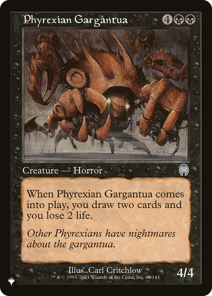 Phyrexian Gargantua [The List] | Shuffle n Cut Hobbies & Games