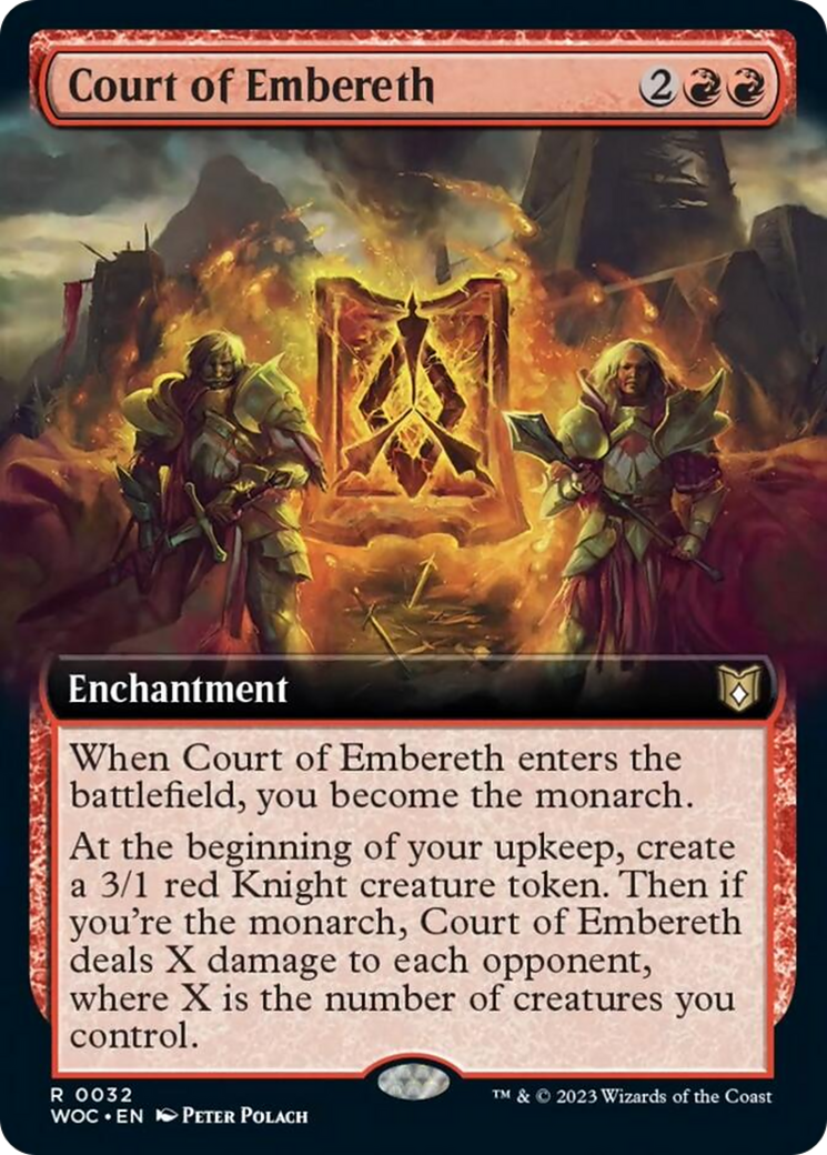 Court of Embereth (Extended Art) [Wilds of Eldraine Commander] | Shuffle n Cut Hobbies & Games