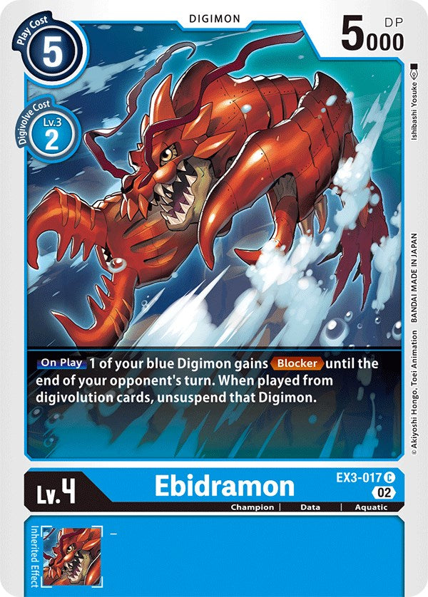 Ebidramon [EX3-017] [Draconic Roar] | Shuffle n Cut Hobbies & Games