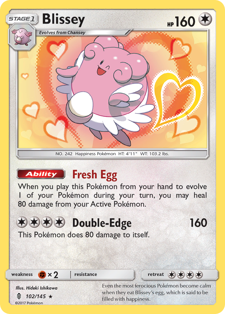 Blissey (102/145) [Sun & Moon: Guardians Rising] | Shuffle n Cut Hobbies & Games