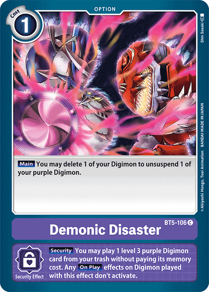 Demonic Disaster [BT5-106] [Battle of Omni] | Shuffle n Cut Hobbies & Games