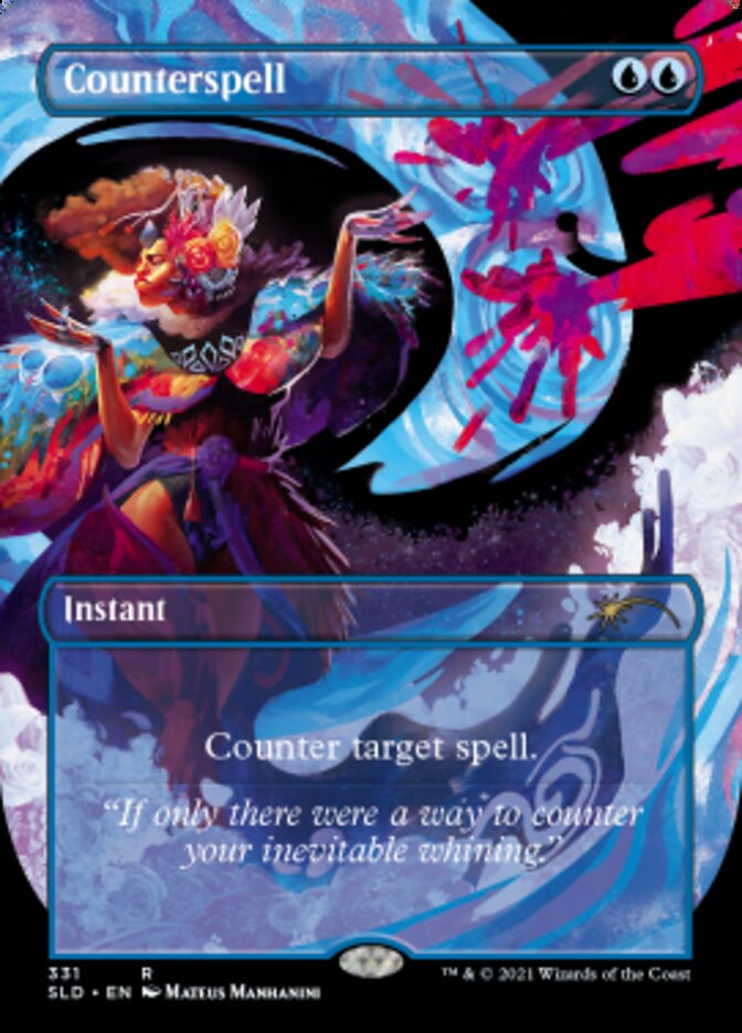 Counterspell (Borderless) [Secret Lair Drop Series] | Shuffle n Cut Hobbies & Games