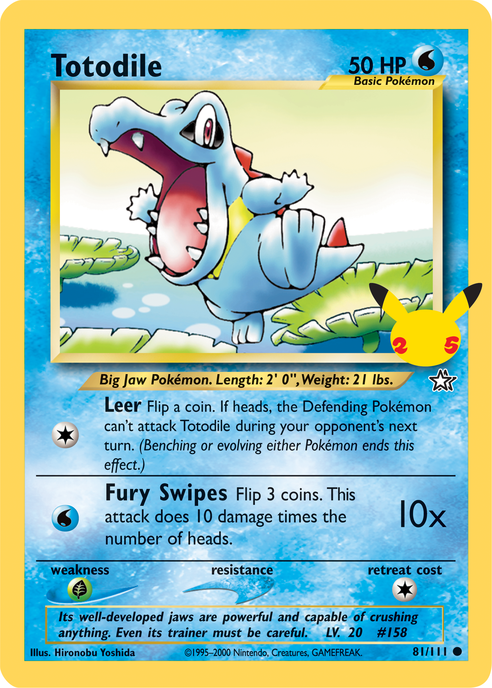 Totodile (81/111) (Jumbo Card) [First Partner Pack] | Shuffle n Cut Hobbies & Games