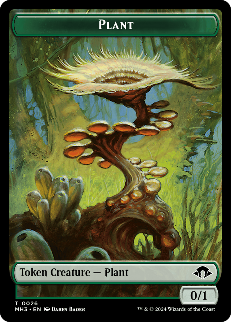 Ape // Plant Double-Sided Token [Modern Horizons 3 Commander Tokens] | Shuffle n Cut Hobbies & Games