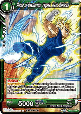 Prince of Destruction Vegeta, Majin Defiance (P-320) [Tournament Promotion Cards] | Shuffle n Cut Hobbies & Games