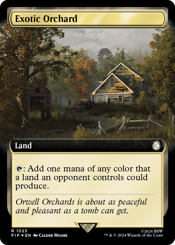 Exotic Orchard (Extended Art) (Surge Foil) [Fallout] | Shuffle n Cut Hobbies & Games
