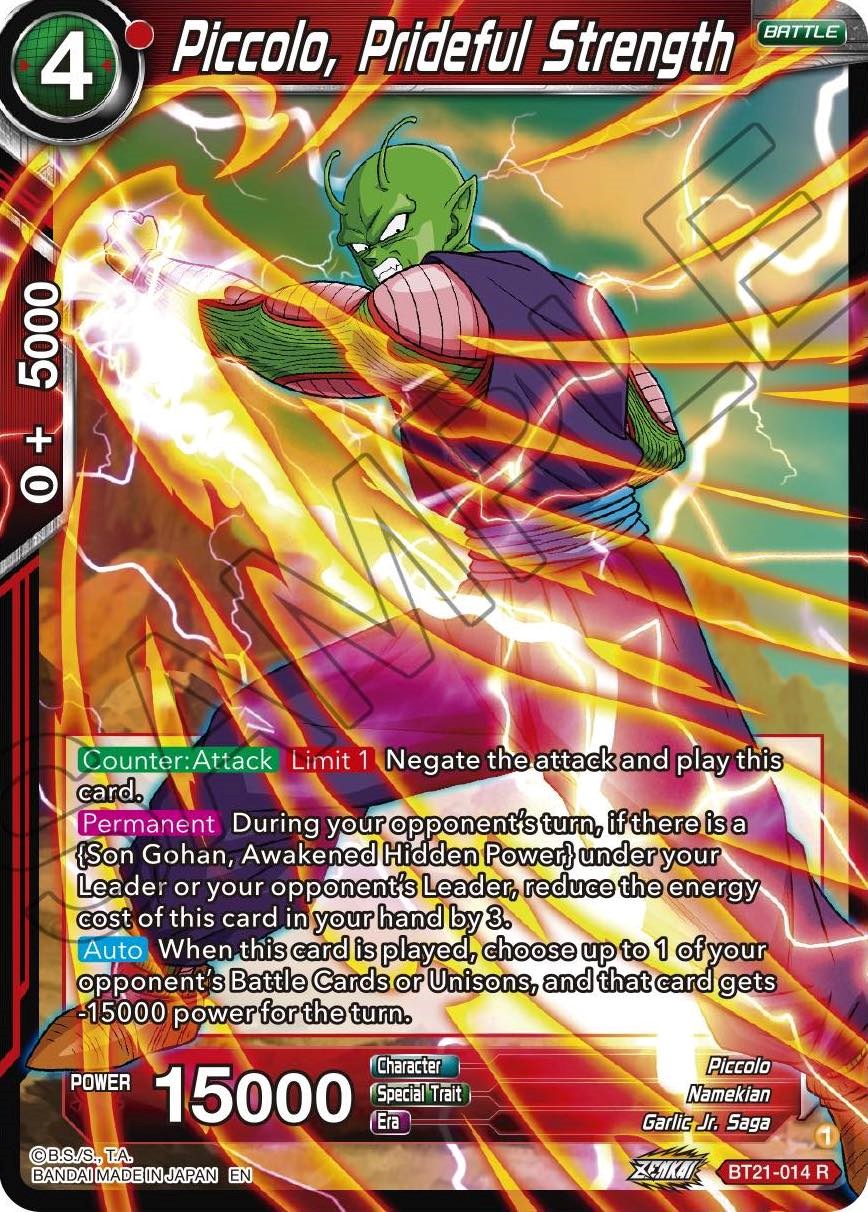 Piccolo, Prideful Strength (BT21-014) [Wild Resurgence] | Shuffle n Cut Hobbies & Games