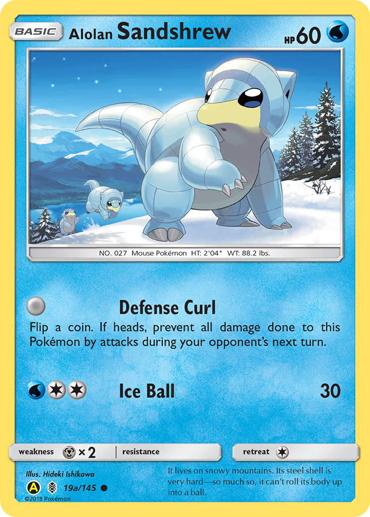 Alolan Sandshrew (19a/145) [Alternate Art Promos] | Shuffle n Cut Hobbies & Games