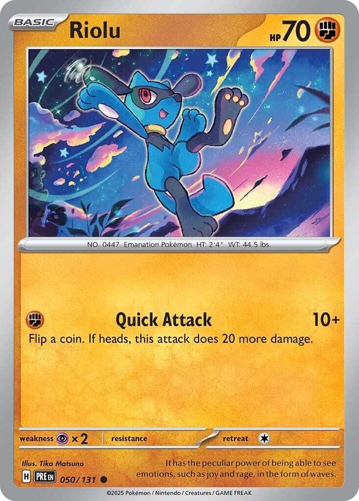 Riolu (050/131) [Scarlet & Violet: Prismatic Evolutions] | Shuffle n Cut Hobbies & Games