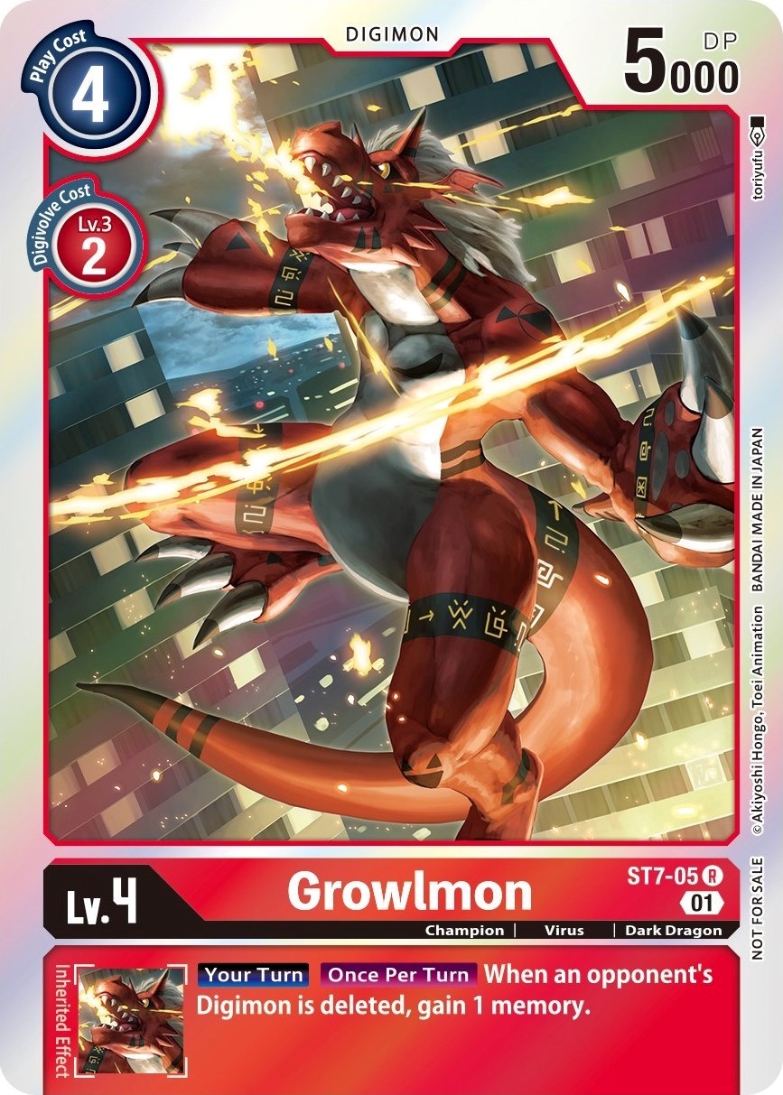 Growlmon [ST7-05] (Gen Con 2022) [Starter Deck: Gallantmon Promos] | Shuffle n Cut Hobbies & Games