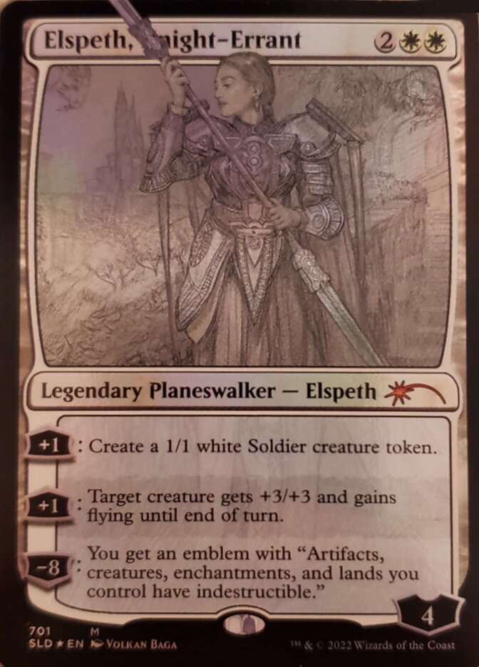 Elspeth, Knight-Errant (Sketch) [Secret Lair Drop Promos] | Shuffle n Cut Hobbies & Games