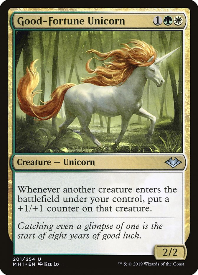 Good-Fortune Unicorn [Modern Horizons] | Shuffle n Cut Hobbies & Games