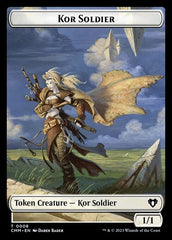 Treasure // Kor Soldier Double-Sided Token [Commander Masters Tokens] | Shuffle n Cut Hobbies & Games