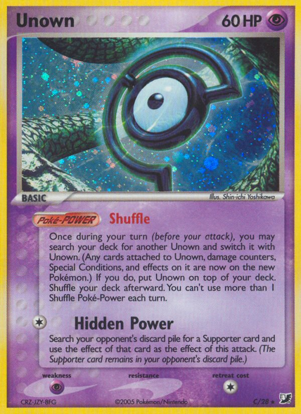 Unown (C) (C/28) [EX: Unseen Forces] | Shuffle n Cut Hobbies & Games