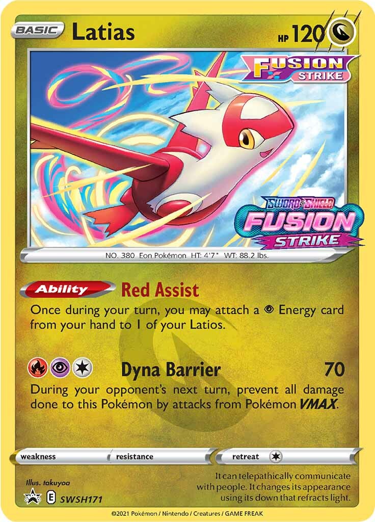 Latias (SWSH171) (Prerelease Promo) [Sword & Shield: Black Star Promos] | Shuffle n Cut Hobbies & Games