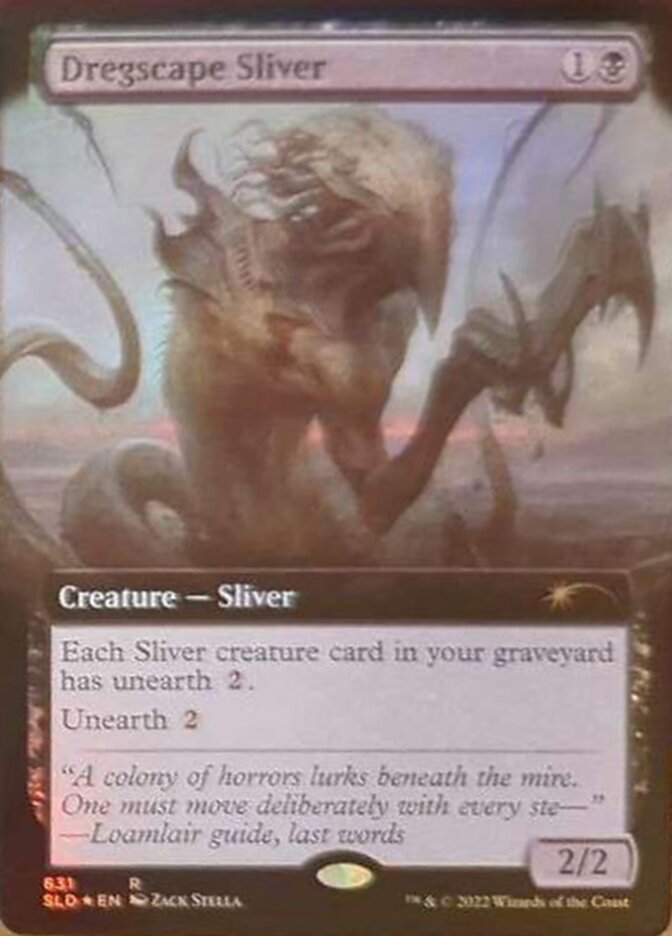 Dregscape Sliver (Extended Art) [Secret Lair Drop Promos] | Shuffle n Cut Hobbies & Games