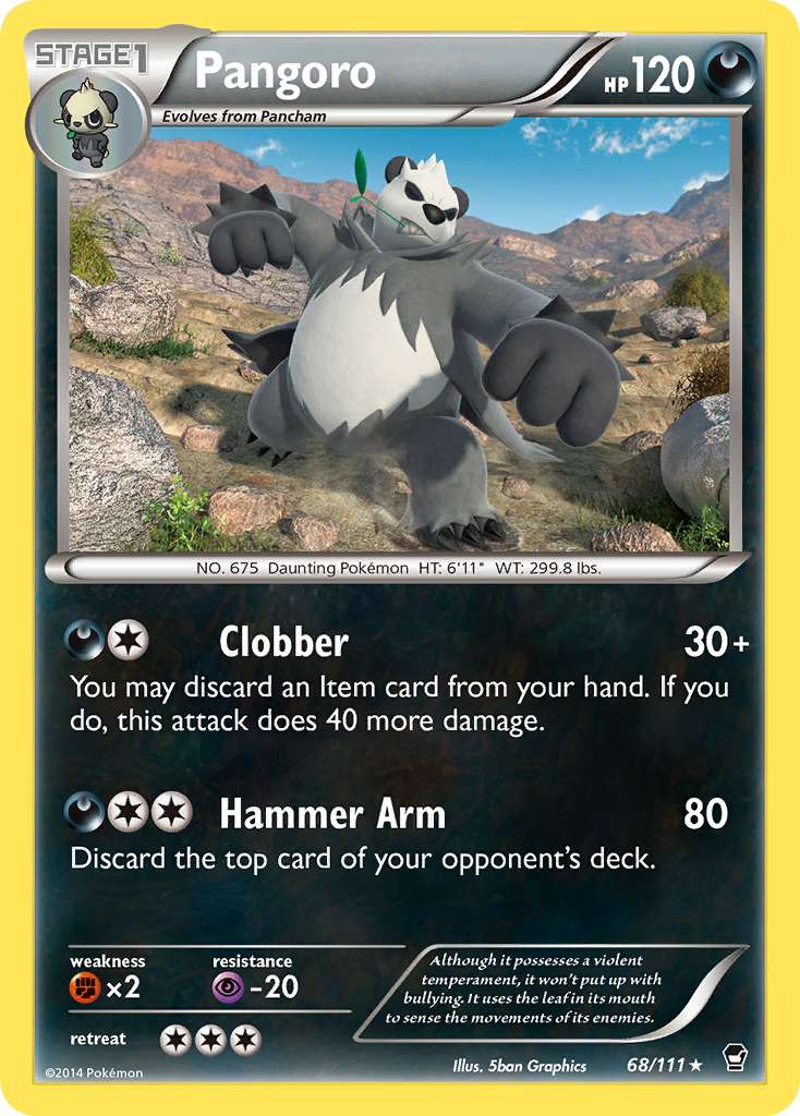 Pangoro (68/111) [XY: Furious Fists] | Shuffle n Cut Hobbies & Games