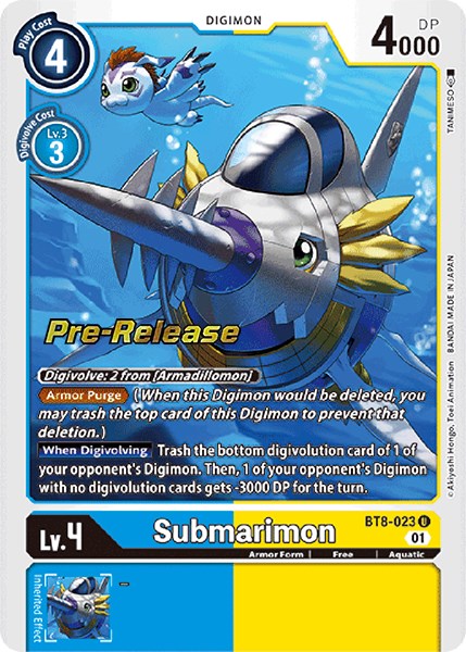 Submarimon [BT8-023] [New Awakening Pre-Release Cards] | Shuffle n Cut Hobbies & Games