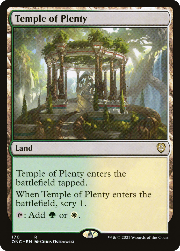 Temple of Plenty [Phyrexia: All Will Be One Commander] | Shuffle n Cut Hobbies & Games