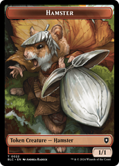 Hamster // Saproling Double-Sided Token [Bloomburrow Commander Tokens] | Shuffle n Cut Hobbies & Games