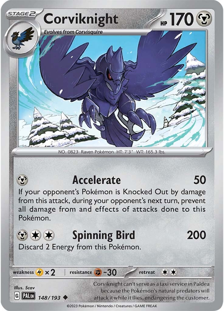 Corviknight (148/193) [Scarlet & Violet: Paldea Evolved] | Shuffle n Cut Hobbies & Games