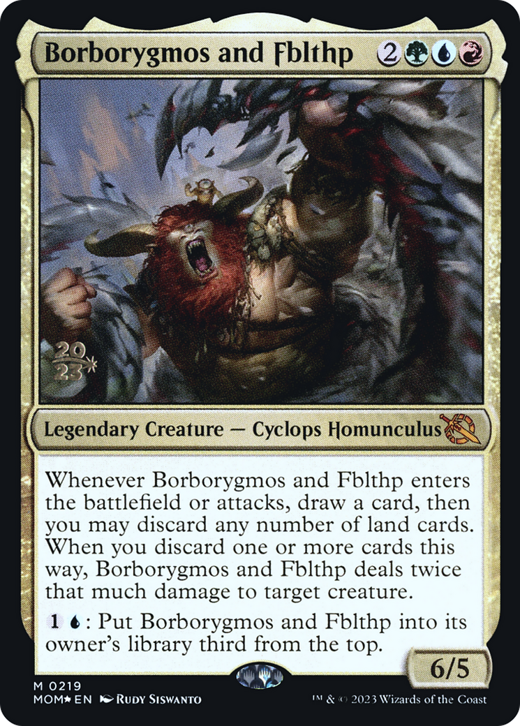 Borborygmos and Fblthp [March of the Machine Prerelease Promos] | Shuffle n Cut Hobbies & Games