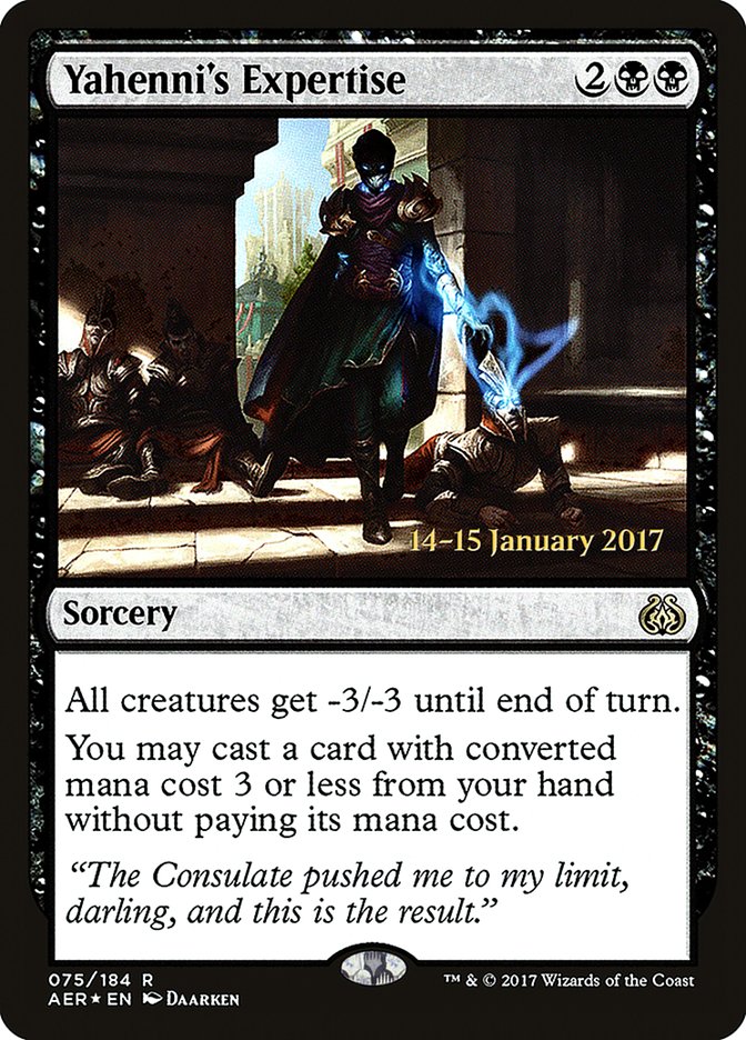 Yahenni's Expertise [Aether Revolt Prerelease Promos] | Shuffle n Cut Hobbies & Games