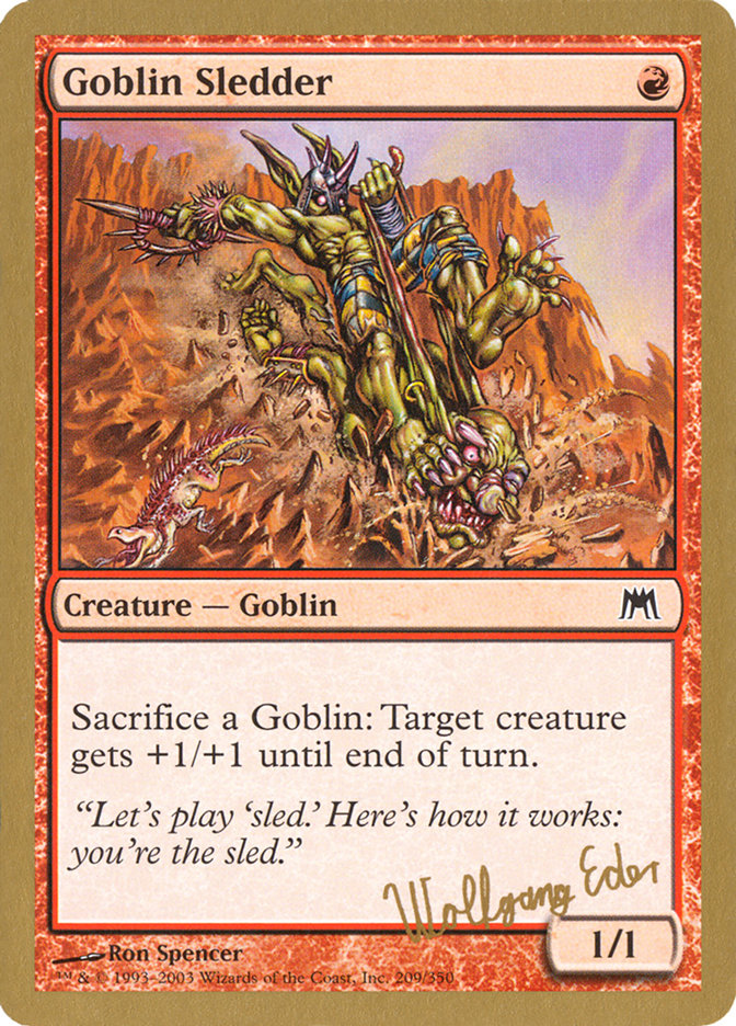 Goblin Sledder (Wolfgang Eder) [World Championship Decks 2003] | Shuffle n Cut Hobbies & Games