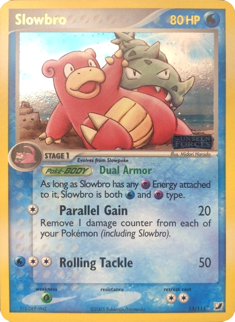 Slowbro (13/115) (Stamped) [EX: Unseen Forces] | Shuffle n Cut Hobbies & Games