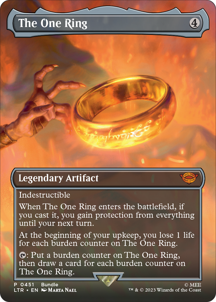 The One Ring (Borderless Alternate Art) [The Lord of the Rings: Tales of Middle-Earth] | Shuffle n Cut Hobbies & Games