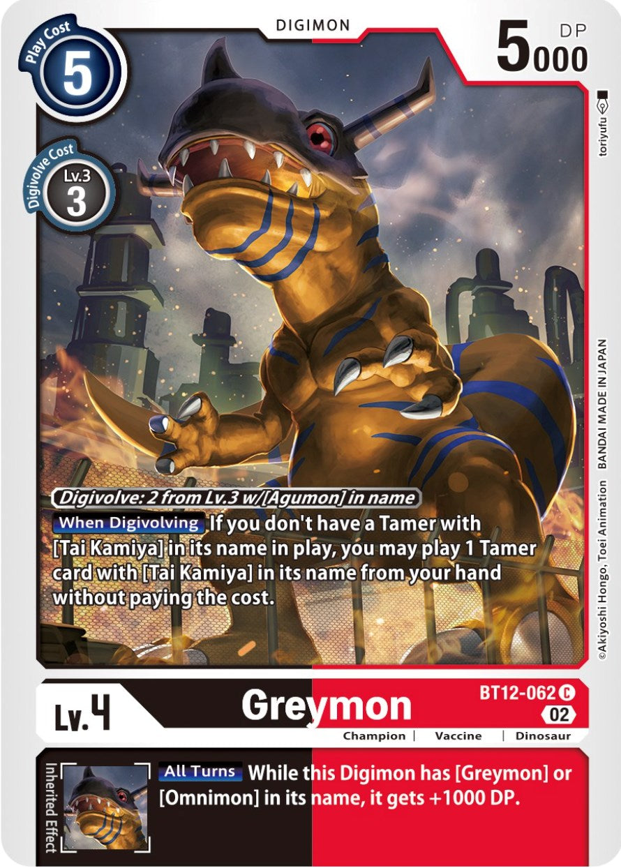 Greymon [BT12-062] [Across Time] | Shuffle n Cut Hobbies & Games