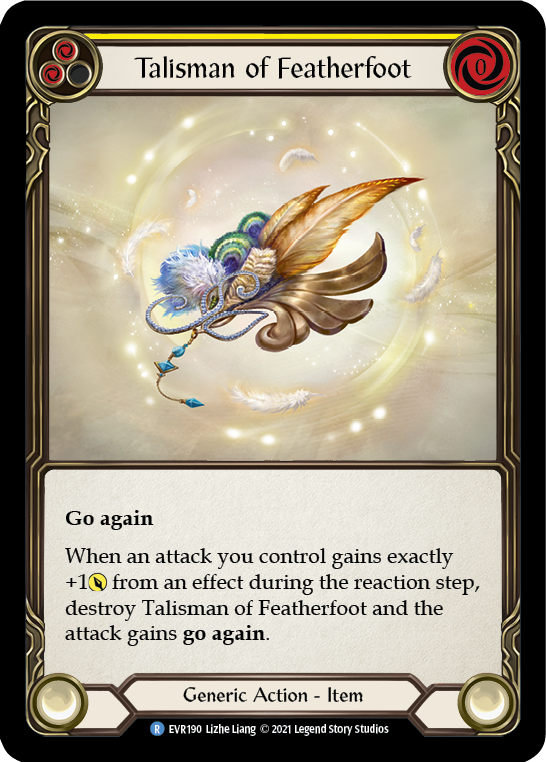 Talisman of Featherfoot [EVR190] (Everfest)  1st Edition Cold Foil | Shuffle n Cut Hobbies & Games