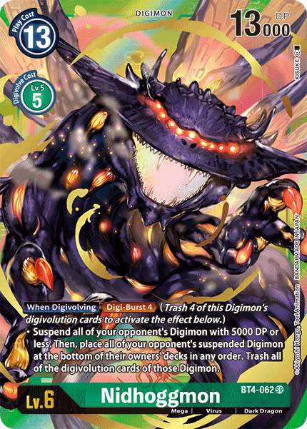 Nidhoggmon [BT4-062] (Alternate Art) [Great Legend] | Shuffle n Cut Hobbies & Games